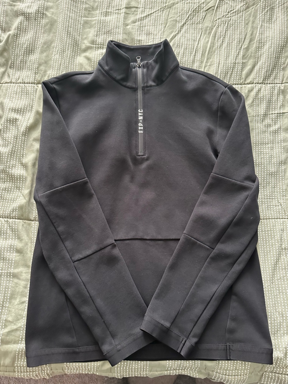 Express Men's Half-Zip Pullover Sweatshirt - Black